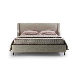 cama de matrimonio / clásica / tapizada / con cabecero