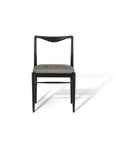 silla clásica / tapizada / de tejido / de madera