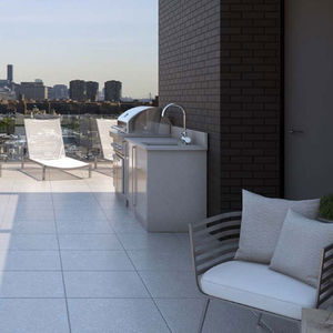 mueble para fregadero de acero inoxidable