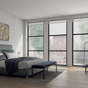 banco para pie de cama contemporáneo / de tejido / de roble / para hotel