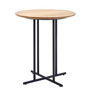 mesa alta contemporánea / de teca / de aluminio / de acero inoxidable