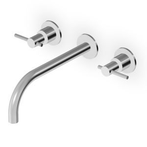 grifo bimando para lavabo
