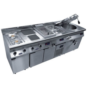 cocina profesional de acero inoxidable