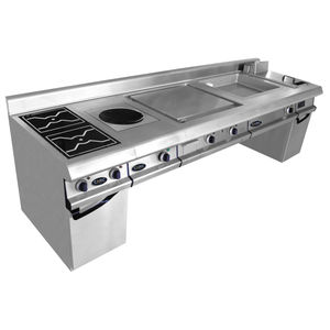 cocina profesional de acero inoxidable