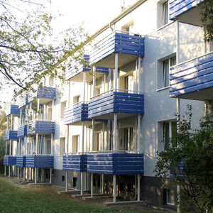 balcón con paneles