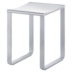 taburete de ducha de aluminio / de metal cromado / para hospital / para hotel