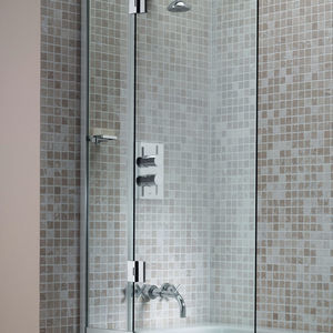 mampara de bañera plegable