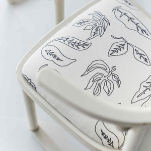 tela de tapicería / para cortinas / con motivos de la naturaleza / de lino