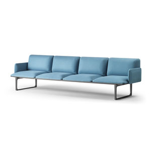 banqueta modular / contemporánea / de aluminio / de tejido