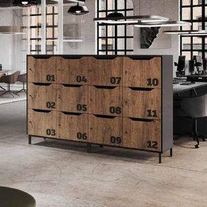 contenedor con compartimentos de melamina