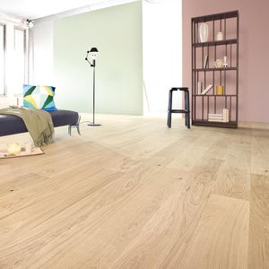 parquet multicapa / para pegar / flotante / de roble