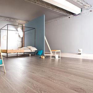 parquet multicapa / para pegar / flotante / de roble