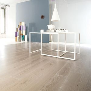 parquet multicapa / para pegar / flotante / de roble