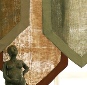 visillo de color liso / de lino / lavable / personalizable