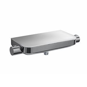 grifo monomando para ducha / de pared / de metal cromado / termostático