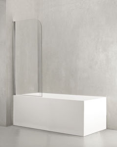 mampara de bañera fija / de vidrio templado