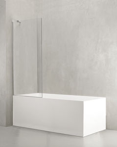 mampara de bañera fija / de vidrio templado