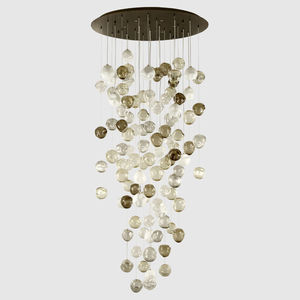 lámpara araña contemporánea / de vidrio soplado / de cristal de Murano / LED