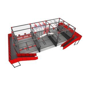recorrido de obstáculos para fitness