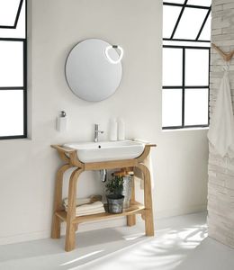 consola para lavabo de madera
