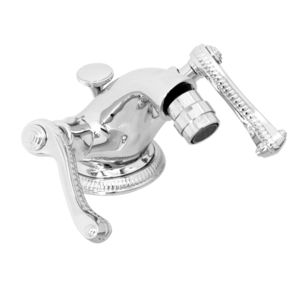 grifo mezclador para bidé / de libre instalación / de metal cromado / de baño