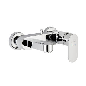 grifo monomando para bañera / de pared / de metal cromado / de baño