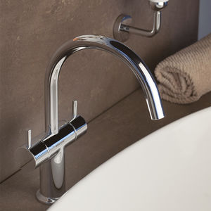 grifo bimando para lavabo