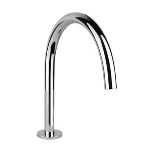 caño para lavabo de metal cromado