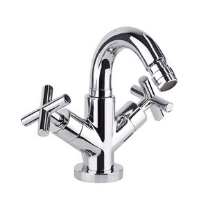 grifo mezclador para bidé / de libre instalación / de metal cromado / de baño