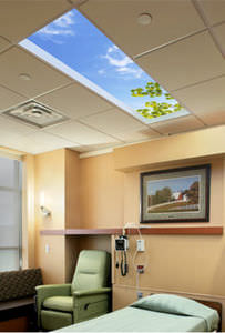 Panel led para techo de cielo - RECTILINEAR - Sky Factory - para techos