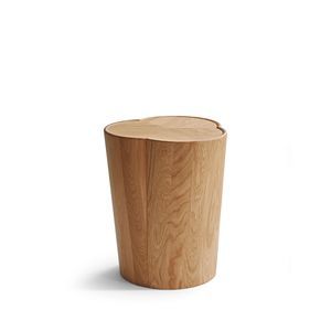 mesita auxiliar de madera maciza