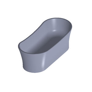 bañera ovalada