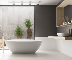 bañera ovalada