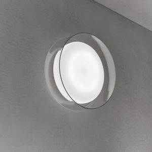 aplique moderno / de vidrio soplado / LED / redondo