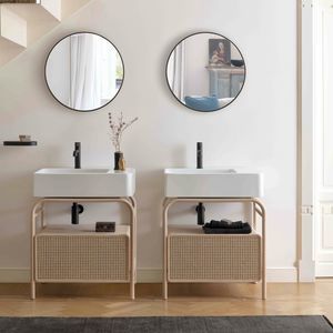 mueble de lavabo doble