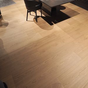 parquet multicapa / para pegar / de roble / barnizado