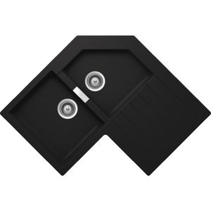 fregadero de 2 cubetas