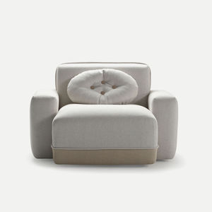 sillón contemporáneo / de tejido / con mesita / modular