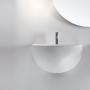 lavabo suspendido / de Cristalplant® / contemporáneo
