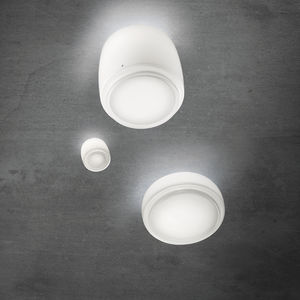 plafón contemporáneo / redondo / de vidrio soplado / de incandescencia