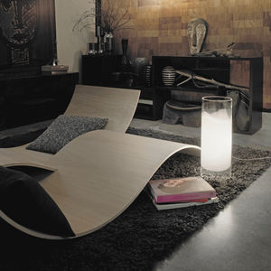 lámpara de mesa / contemporánea / de vidrio / de interior