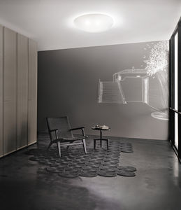 plafón contemporáneo / de vidrio / LED / de interior