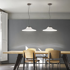 lámpara suspendida / contemporánea / de vidrio / LED