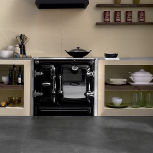 cocina con horno de leña