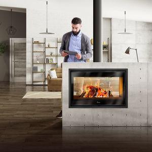 chimenea insertable de leña