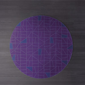 alfombra contemporánea / con motivos / de lana / de fieltro