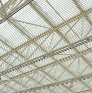 celosía con lamas de aluminio
