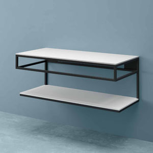 consola para lavabo de metal pintado