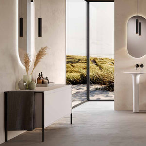 consola para lavabo de metal pintado