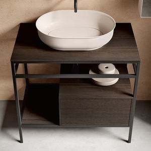 consola para lavabo de madera
